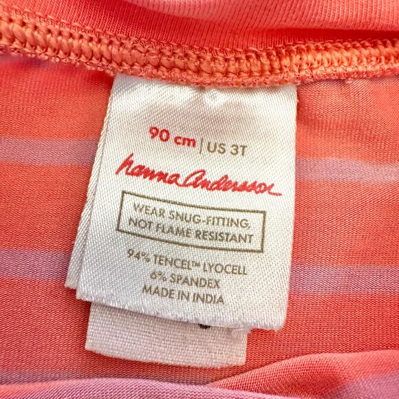 Hanna Andersson Striped Pattern Kids Sleepwear Pajama Set 3T - Picture 7 of 10